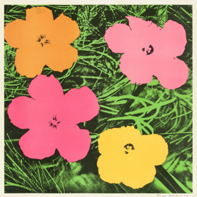 Andy Warhol, Flowers, 1966, 58,4 x 58,4 cm, Offsetlithografie,
Privatsammlung Deutschland © 2026 The Andy Warhol
Foundation for the Visual Arts, Inc. / Licensed by Artists Rights
Society (ARS), New York, Foto: Georgios Michaloudis, farbanalyse
Köln