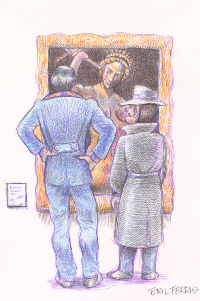 © Emil Ferris, Taking in Judith The Cadillac of Women,
Am liebsten mag ich Monster, Band 2, Fantagraphics Books, 2024