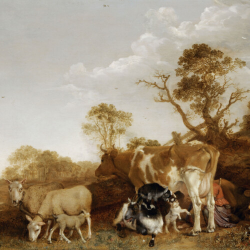 Paulus Potter, Paysage avec bétail et laitière. © Collection Frits Lugt, Fondation Custodia, Paris