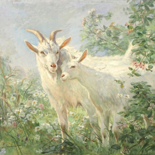 Henri Bonnefoy, Les petits fiancés. Ville de Bourg-en-Bresse - musée du monastère royal de Brou © Romuald Tanzilli