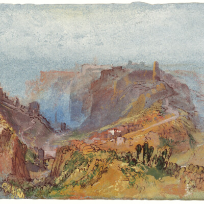J.M.W. Turner, The Rham Plateau and the Bock, Luxembourg, from the North-East
(vers 1839) © Tate, photo : Tate