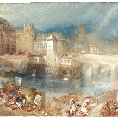 J.M.W. Turner, Paris: The Hôtel de Ville and Pont d’Arcole
(vers 1833) © Tate, photo : Tate
