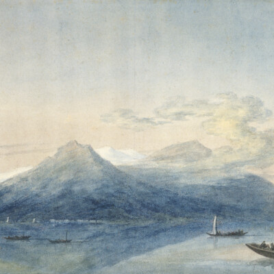 John Robert Cozens, View from Isola Borromea, Lago Maggiore
(vers 1783) © Tate, photo : Tate